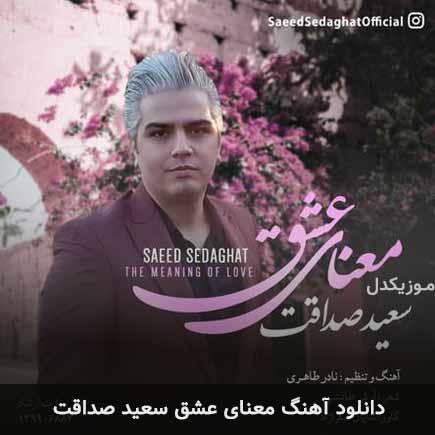 آهنگ سعید صداقت معنای عشق