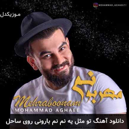 آهنگ محمد آقایی تو مثل یه نم نم بارونی روی ساحل