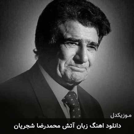 آهنگ محمدرضا شجریان زبان آتش