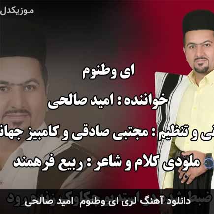 آهنگ امید صالحی ای وطنوم